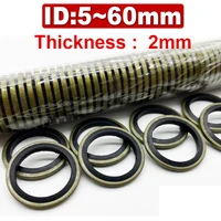 Junta combinada, sello de aceite de esqueleto, JB982-77 de nitrilo de acero al carbono, junta de tubo de aceite de alta presión, anillo de sellado de alta presión 5/6/8-60G