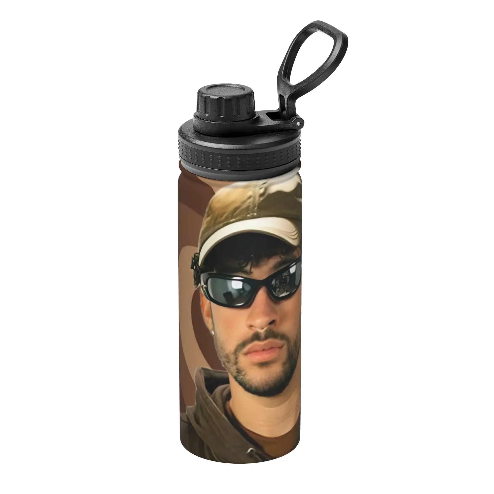 Bad Bunnys 18OZ Sports Insulated Kettle  Thermal Cup Vacuum Flask Outdoor Mug Spill Proof