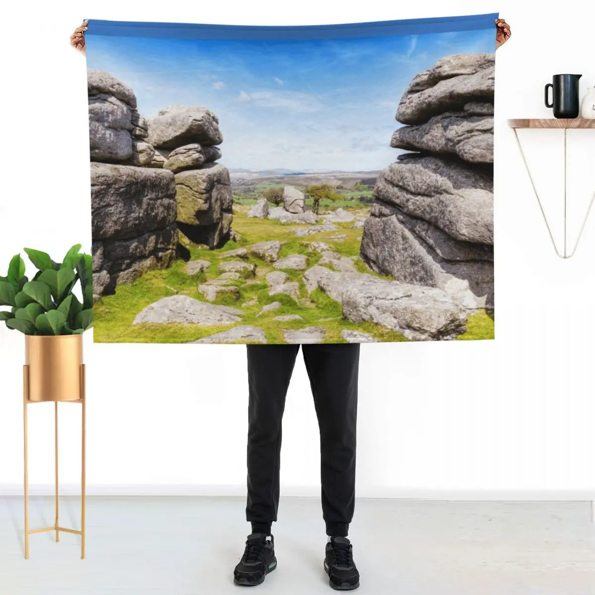 Dartmoor National Park, Devon, UK Throw Blanket Hairy Heavy Fashion Sofas Tourist Vintage Blankets