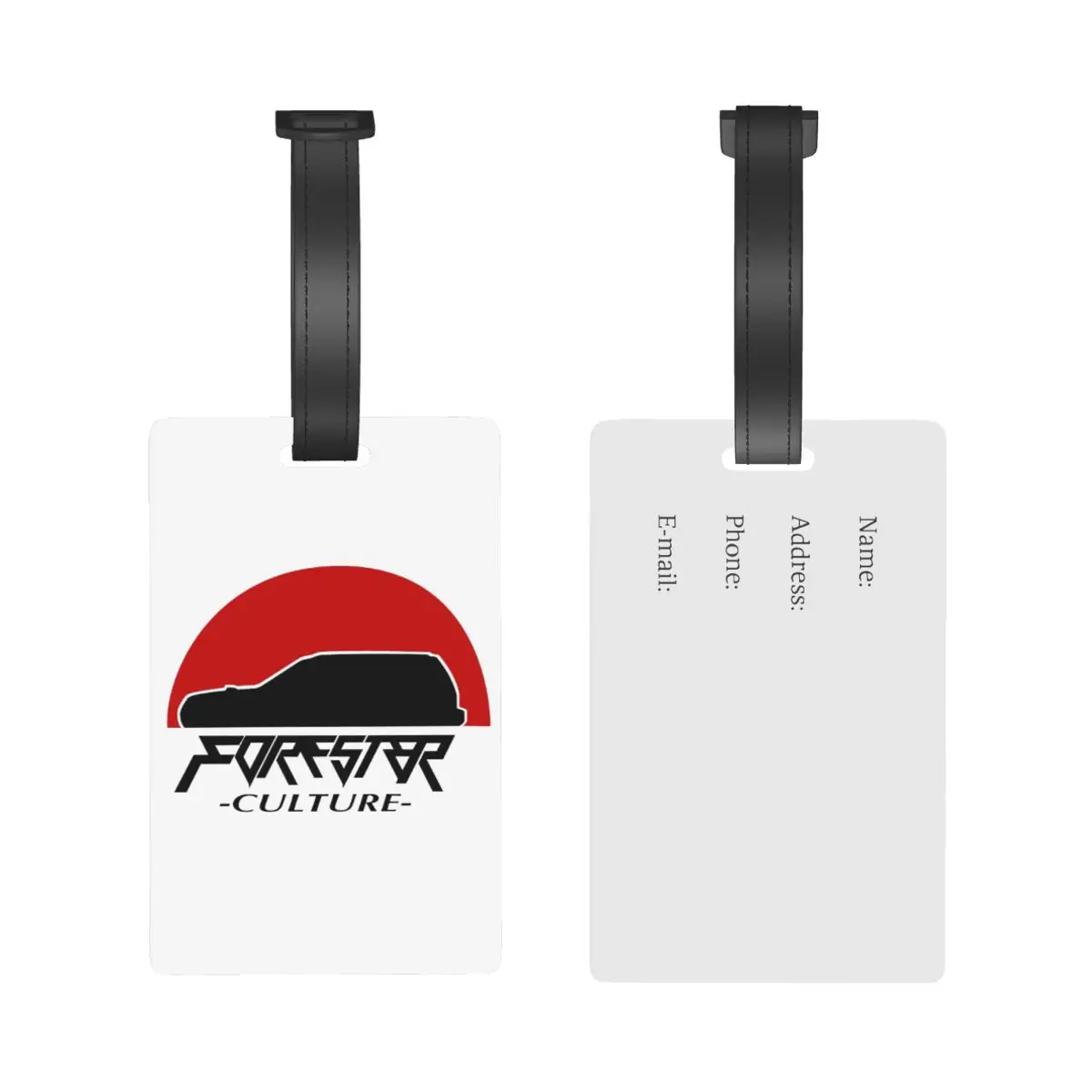 Forester Culture Luggage Tags Suitcase Accessories Travel PVC Fashion Baggage Boarding Tag Portable Label Holder ID Name Address