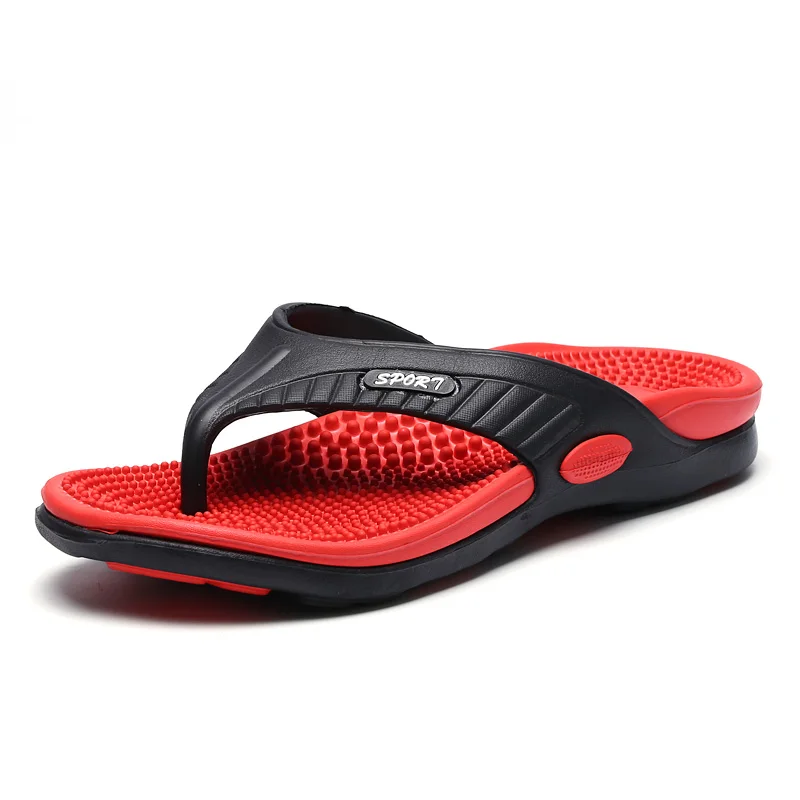 MAEDEF Flip Flops for Men Summer Breathable Beach Shoes Sandals Mens Luxury Flip Flops Breathable Plus Big Size Men Slippers 47