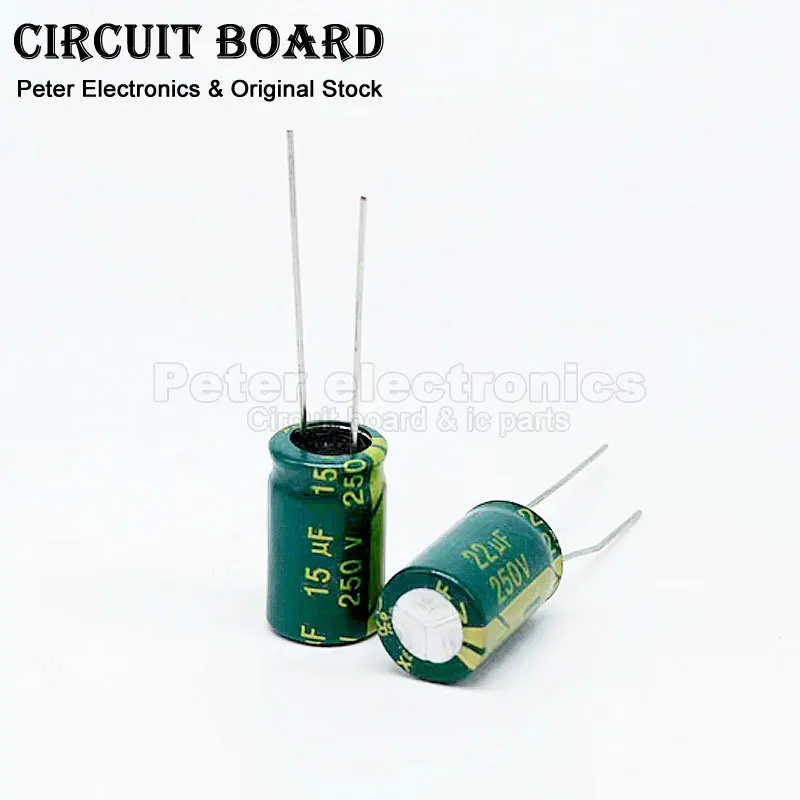 1-50PCS 250V DIP Electrolytic Capacitor 1UF 2.2UF 3.3UF 4.7UF 6.8UF 10UF 150UF 22UF 33UF 47UF 68UF 100UF 150UF 220UF 330UF 470UF