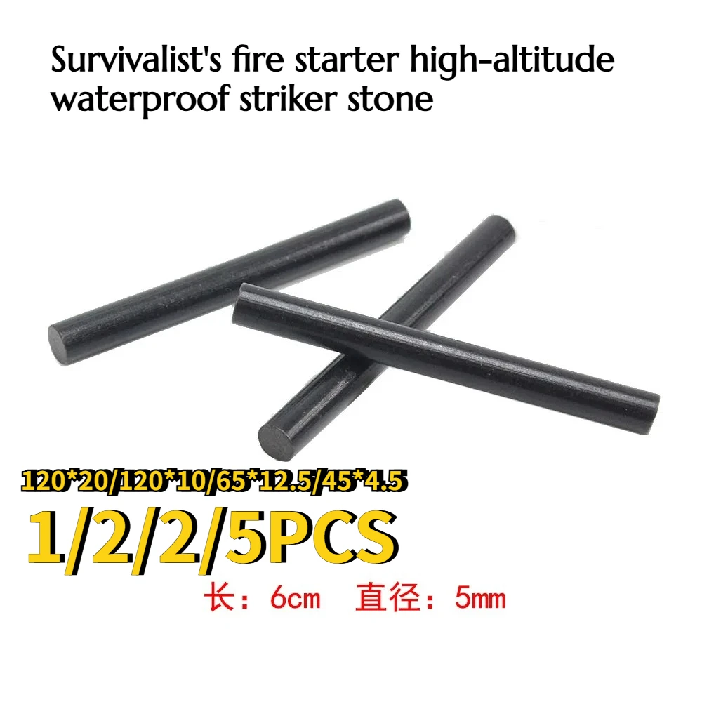 

Waterproof Fire Starter Magnesium Rod - Equipment for Outdoor Camping, Hiking and Survival for Making Fire
