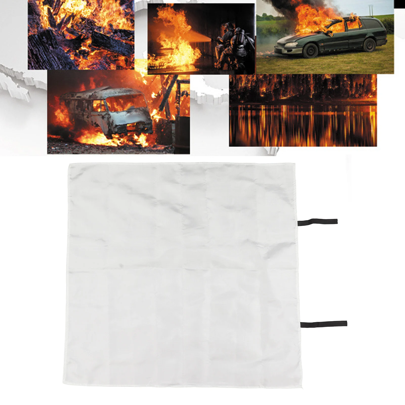 

ZK30 Flame Retardant Fire Blanket Glass Fibre Heat Insulation Blanket for Home Outdoor Emergency Case