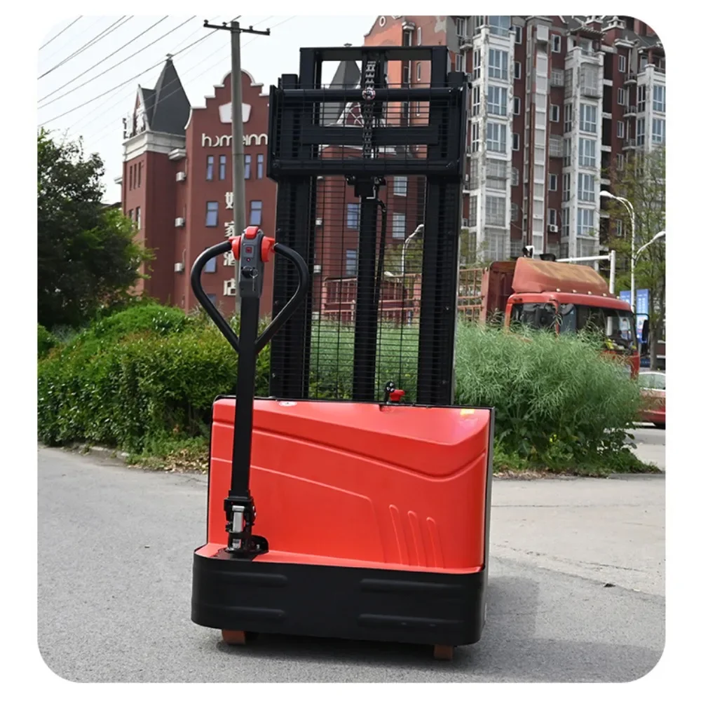 Fully electric walkie stacker hydraulic lift forklift