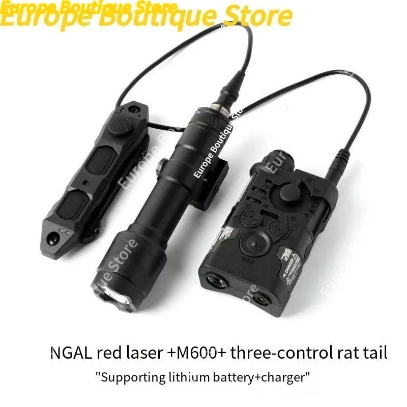 Upgrade Green Laser Flashlight Strobe With Tail Switch For L3 NGAL CQBL PEQ15 M300 M600 Style Outdoor Model
