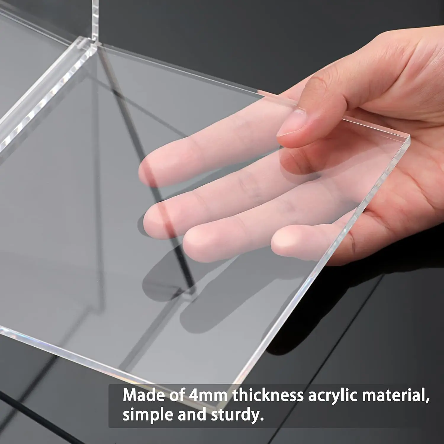 Acrylic Coffee Capsules pods Storage Box Cube Storage Holder Compatible with All Coffee Pods Nespresso Storage Containers Lid