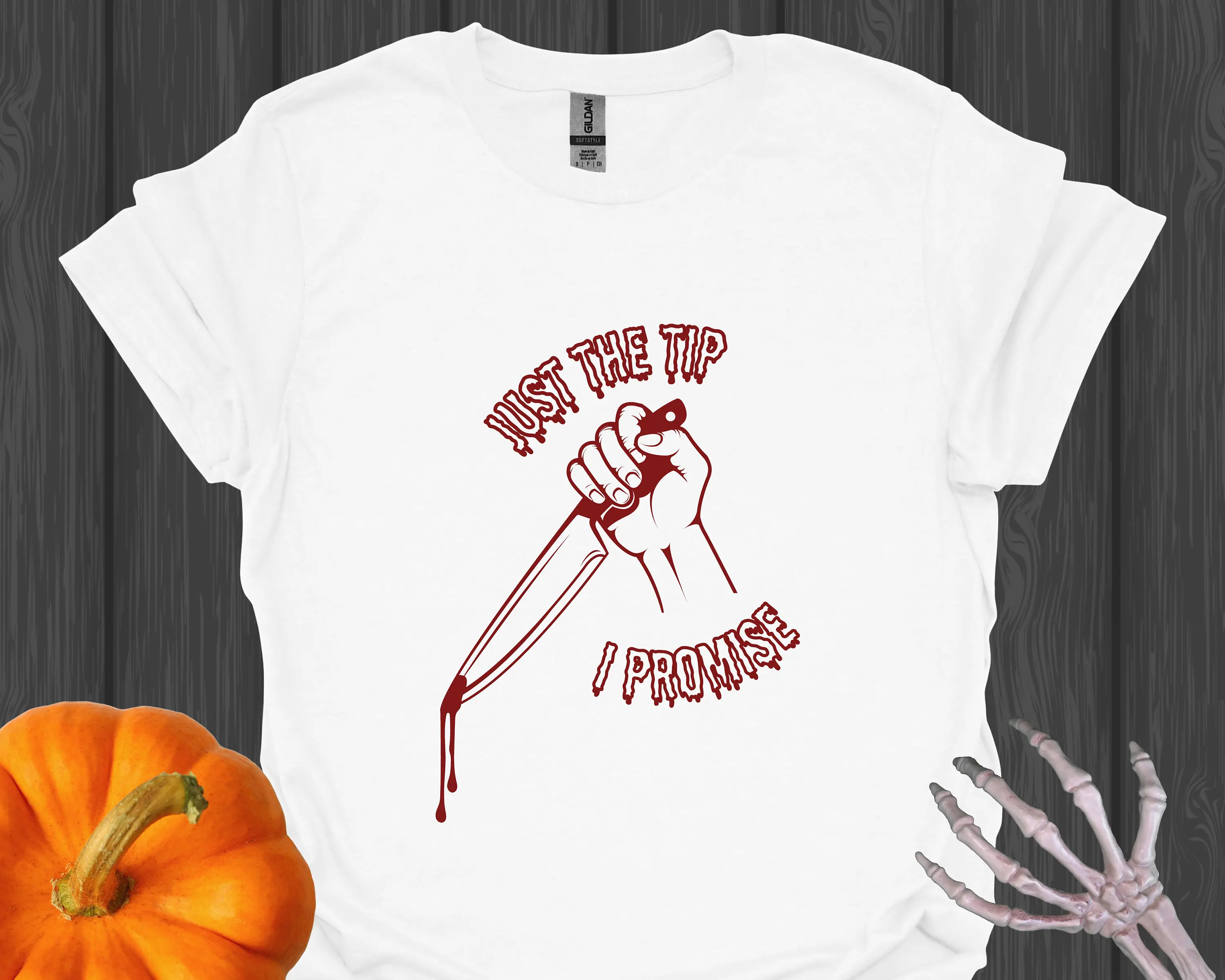 Just The Tip I Promise T Shirt Funny Halloween Gift For Horror And Fans