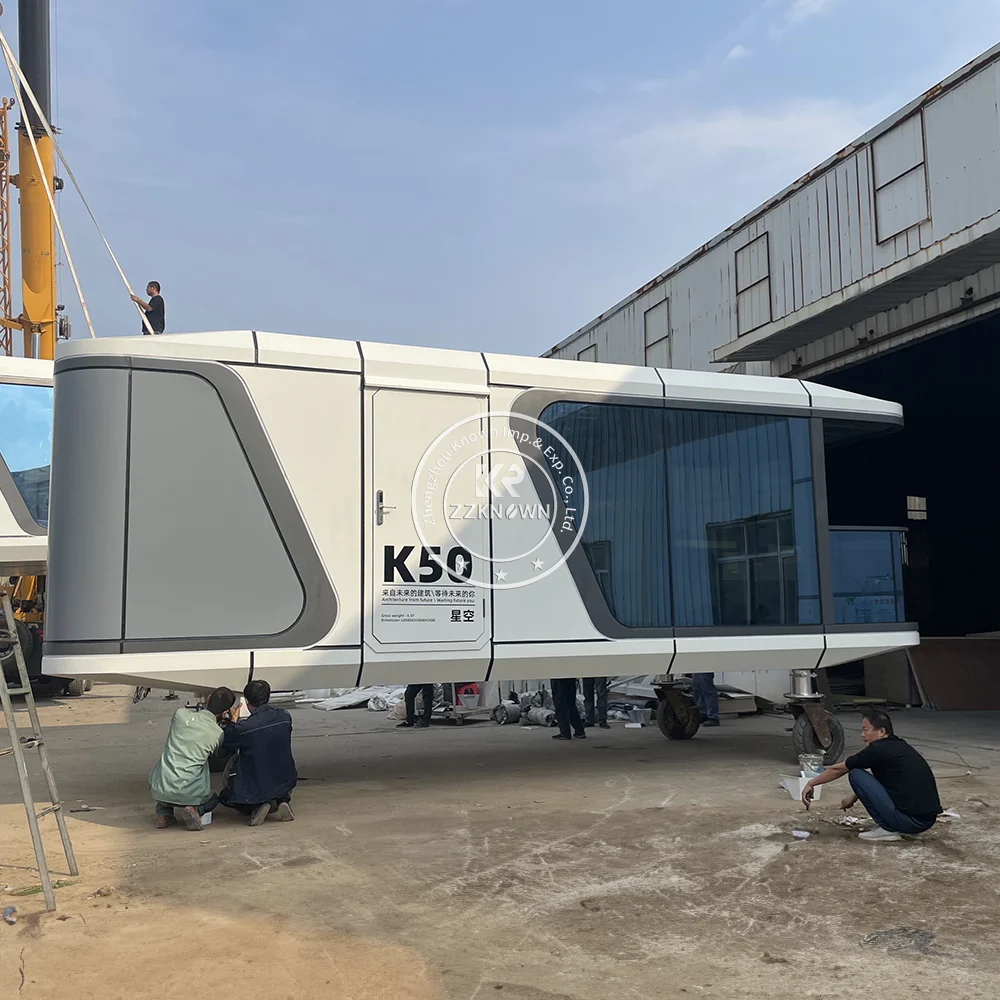   บ้านแคปซูลสำเร็จรูปขนาดใหญ่เคลื่อนย้ายได้ หรูหรา เป็นมิตรกับสิ่งแวดล้อม