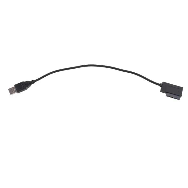 B84B-USB Adapter PC 6P+7P CD DVD Rom SATA To USB 2.0 Converter Slimline Sata 13 Pin Drive Cable For PC Laptop Notebook