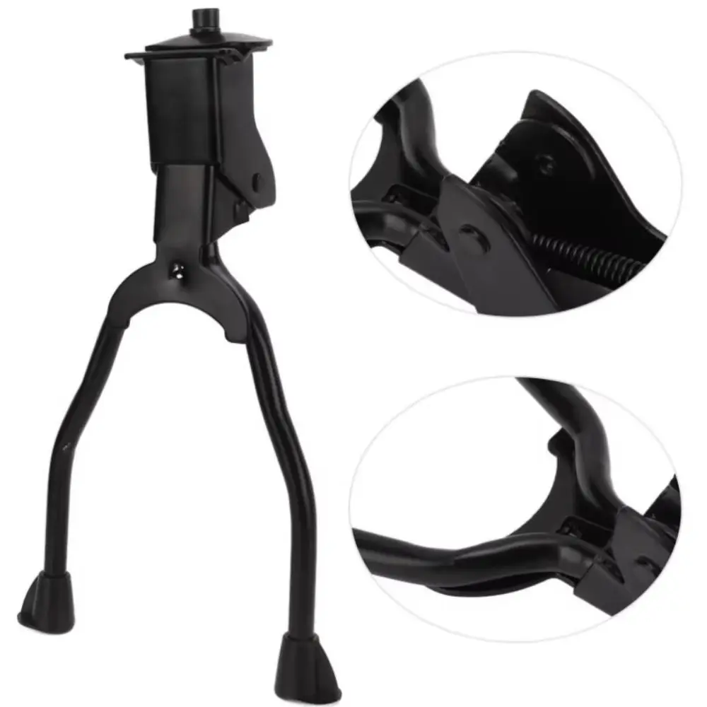 

Durable Iron Bike Kickstand Black Foldable Double Leg Kickstand Bike Intermediate Stand