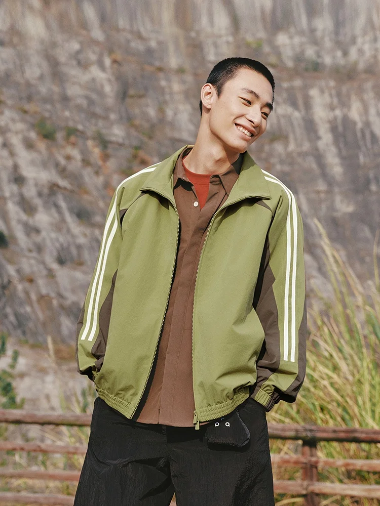 

Мужская куртка Semir оверсайз, весенняя, спортивная, для активного отдыха, с мозаичным узором, повседневная, с длинными рукавами, на молнии, из полиэфирного волокна