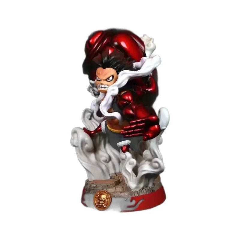 28 cm One Piece Gear 4 Rufy Battle Stance Japan Anime Figure Modello Statua Collezione di ragazzi Decorazione del desktop Ornamento Giocattoli Regali