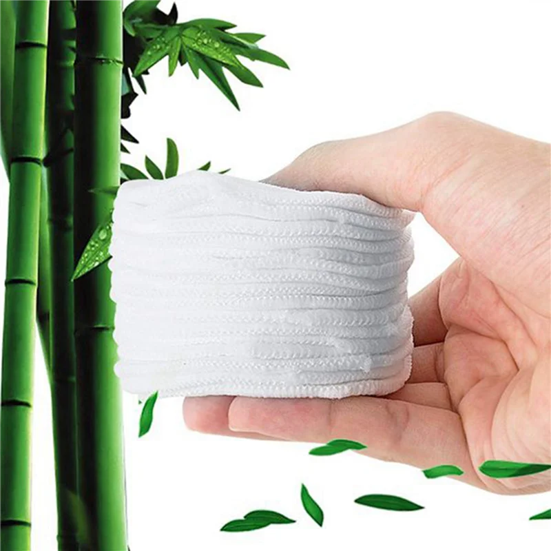 

30Pcs Make Up Remover Pads Washable Cleansing Cotton Reusable Face Wipes Microfiber Natural Bamboo Facial Skin Care