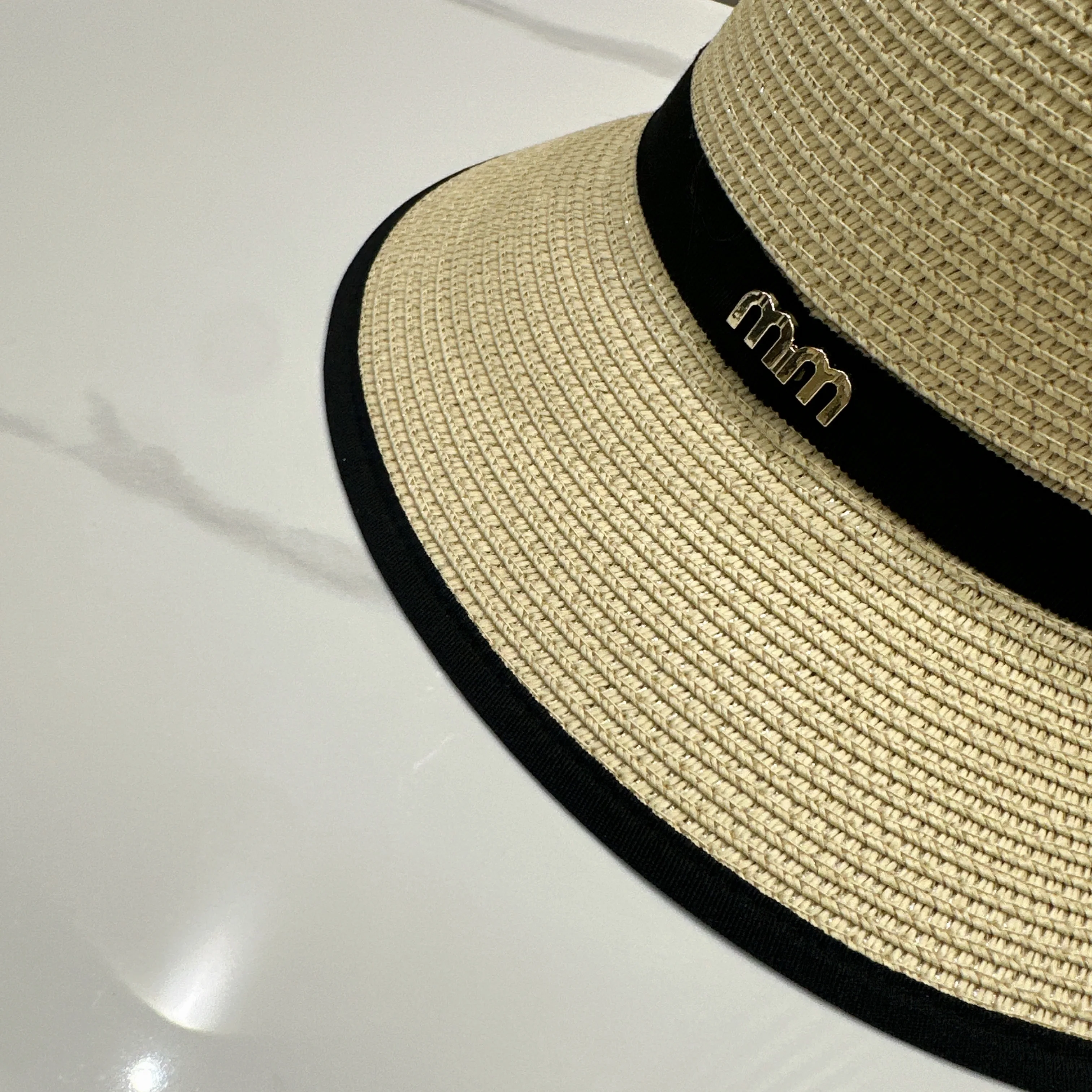 Neuer Fischerhut mit Kantenbündchen und Schleife, Strohkappen für Damen, perfekt für Sommer, Reisen, Einkaufen, Sonnenschutz und Sonnenschirmhüte – Detail 11