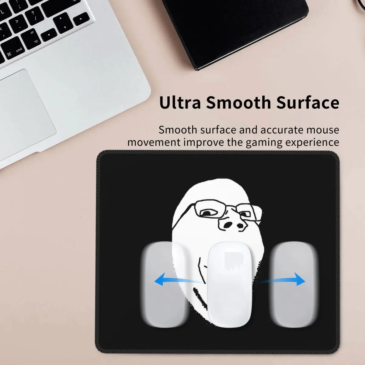 

Multi-size Mouse Pad Smiling Wholesome Wojak Soyjak Gamer PC Laptop Mats Keyboard Carpet Computer Gaming Accessories Desk Mat