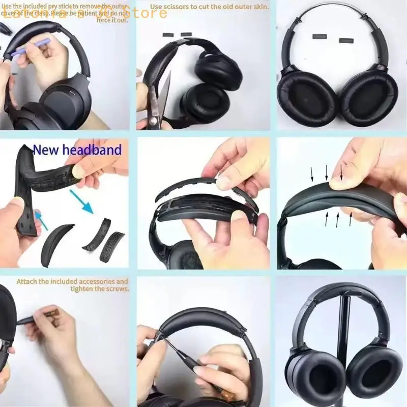 Stirnband Kissen Für WH1000XM4 Kopfhörer Komfortable Tragen Reparatur Teile X3UB – Detail 5
