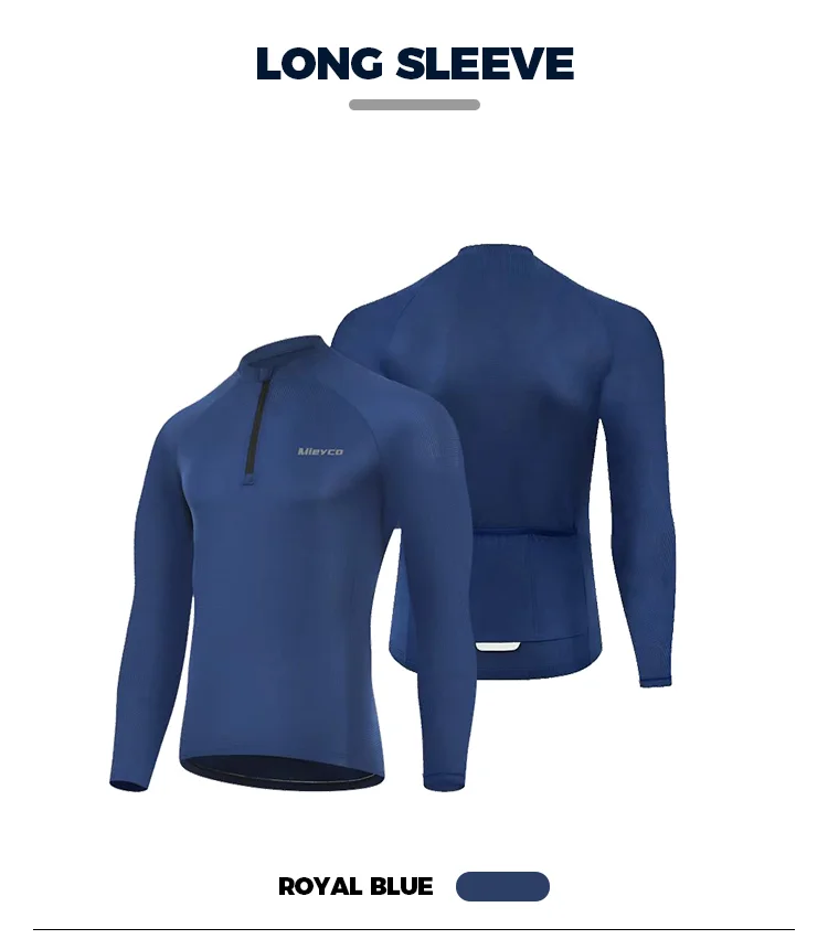 Langarm-Radtrikot für Herren, schnelltrocknend, atmungsaktiv, MTB-Rennrad-Shirt, Maillot Ciclismo Hombre, Rennsportbekleidung – Detail 3