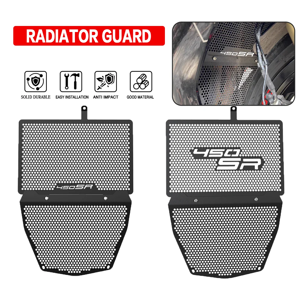 

For CFMOTO CF MOTO 450SR 450SS 450 SR/SS 2023 2022 2024 2025 Radiator Grill Guard Oil Cooler Protector Cover CNC Accessories