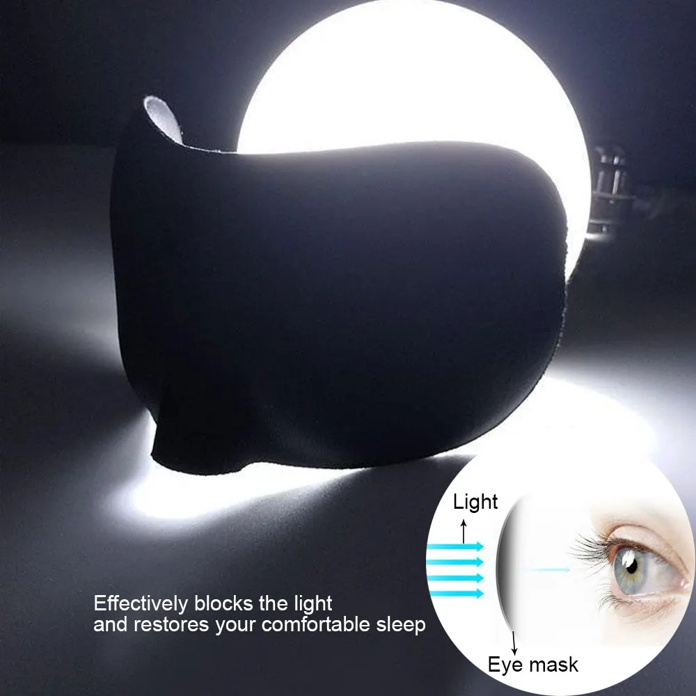 3D Eyepatch Sleep Mask Sleeping Eye Mask Eye Shade Cover Block Out Light Soft Eye Care for Travel Home Use antifaz para dormir