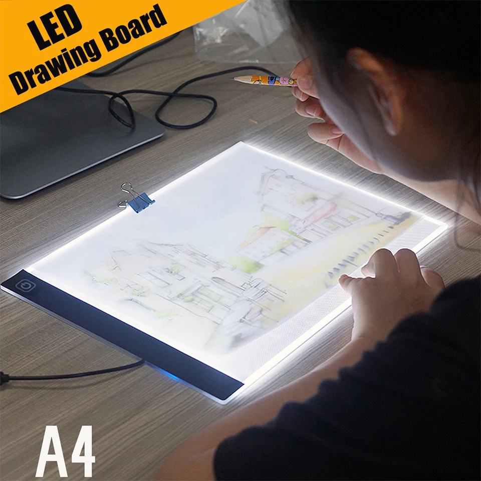 LED Diamond Painting Light Pad Lightpad Board,LED luminous copy LED painting board led third-level dimming,USB interface