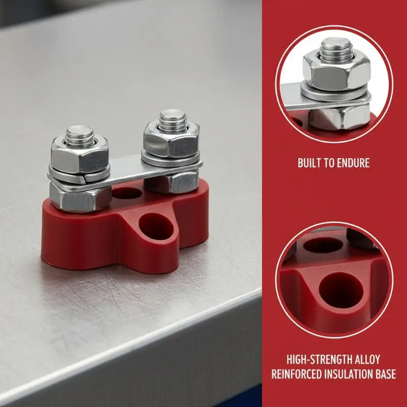 Insulated Terminal Stud Bus Bar 12-48V Junction Block Single Dual Power Post for Boat RV Truck Vehicle Electrical SystemsHotsale