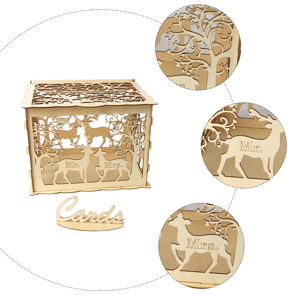 

wooden wedding cards box wedding party cards box wedding cards case wedding gift cards box wedding supply
