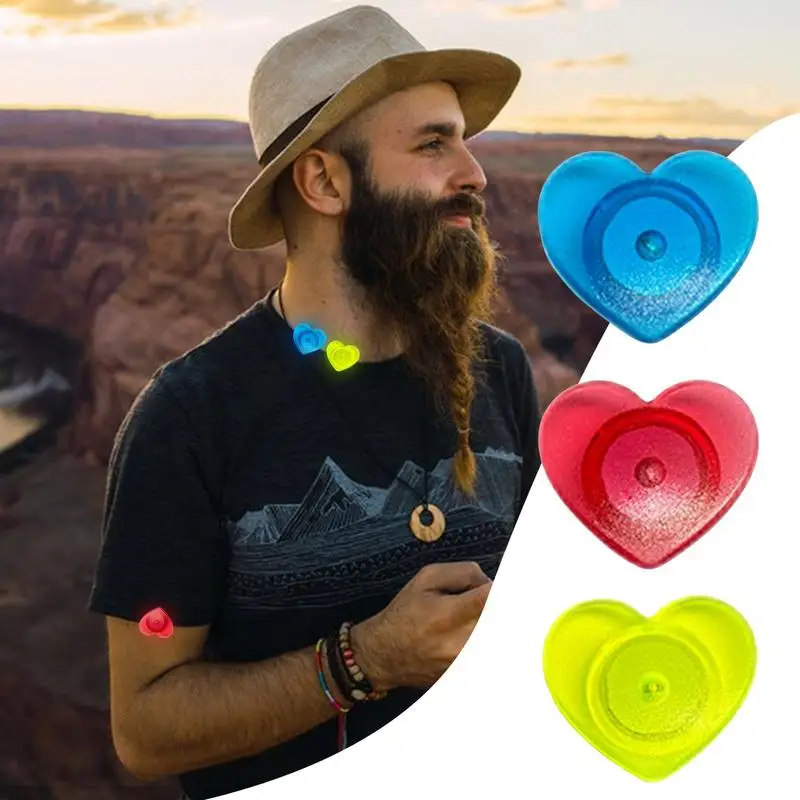 自転車ホイール用ハート型ホイールライト、軽量スポークライト、多目的ライト、かわいいサイクリングアクセサリー、3x