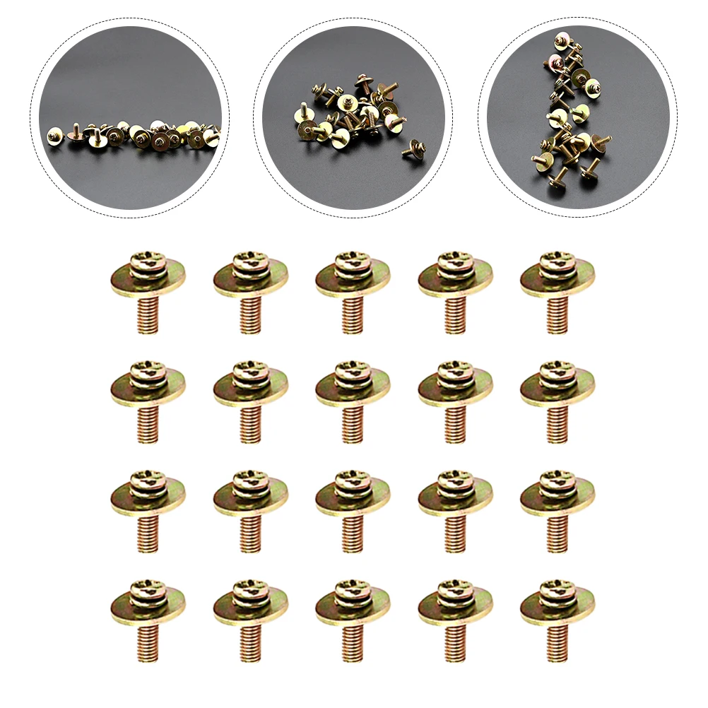 

20pcs Snare Drum Screws Durable Metal Practical Use Replacement Parts for Drummer Musical Instrument Accessories