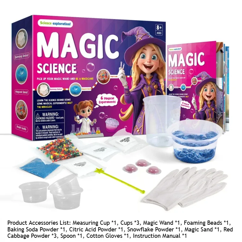 Kit per la creazione di melma Giocattolo per esperimenti scientifici per bambini Colla in schiuma Slime Esperimento scientifico di melma fatto a mano fai-da-te