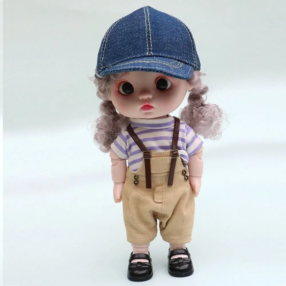 New Fashion Flat Cap Handmade DIY Movable Dolls Hat 8 Colors Dolls Casual Baseball Cap for 20cm Dolls /for BJD Dolls