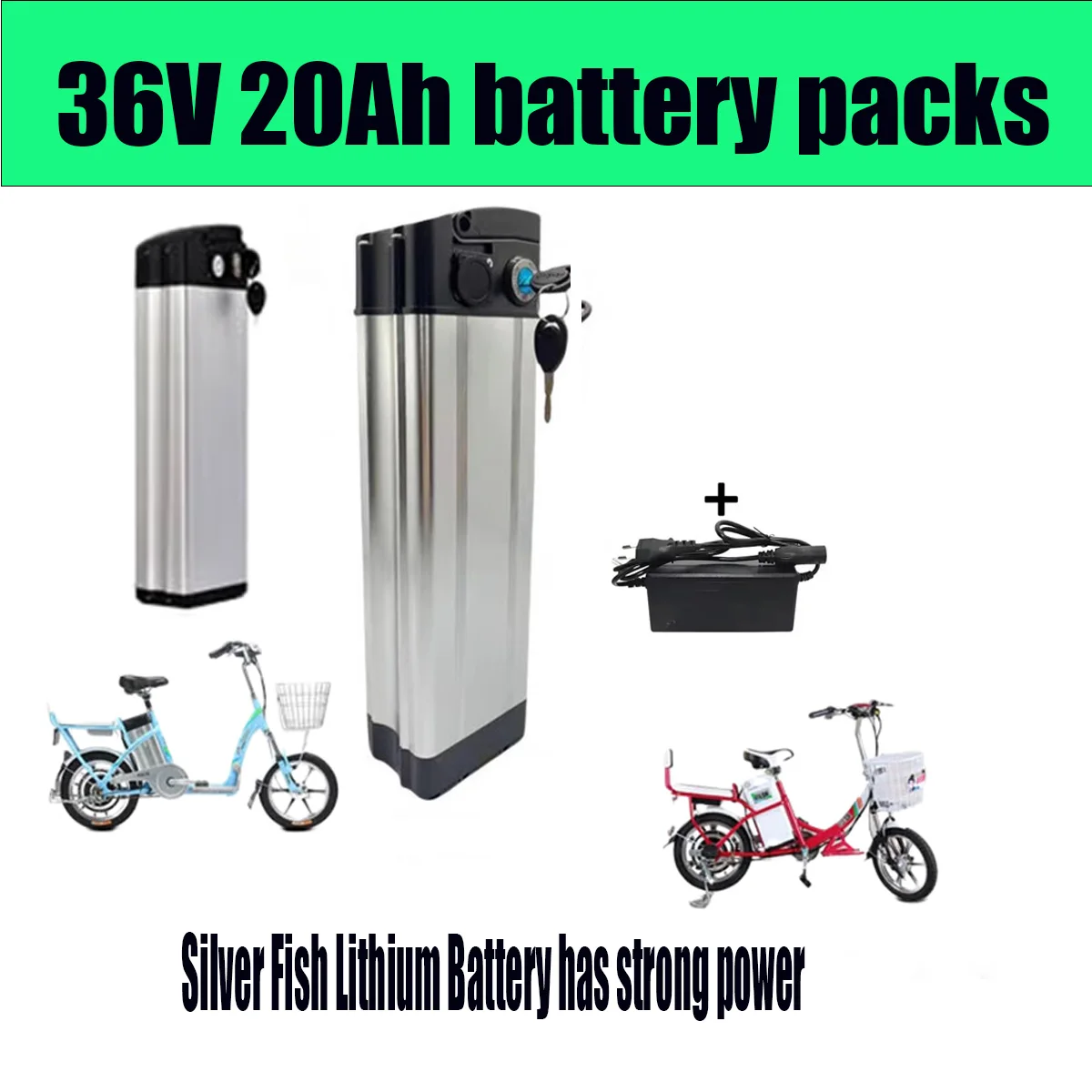 

Transporte rapido nueva36V battery litio18650 potencia de capacidad total 10ah-20ahBattery adecuada para Silver Fish 80-2000W