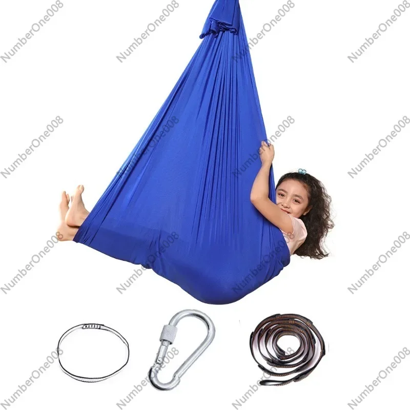 Kids Sensory Swing Elastic Hammock Indoor Outdoor Play Therapy Swing for Children with Special Needs.