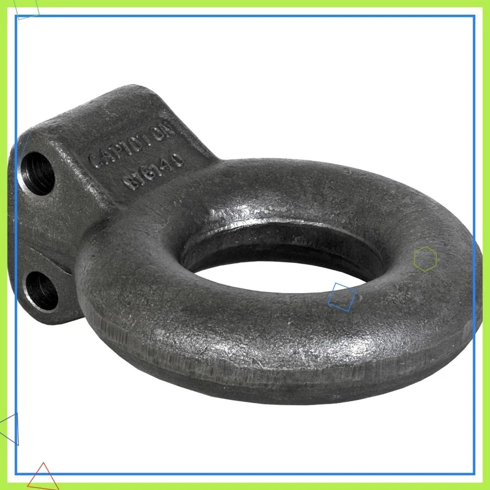 

3" ID 10 Ton Forged Steel Tow Eye, 20,000lbs MGTW Lunette Ring for Adjustable Channel Bracket