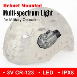 Luce verde bianca tattica del LED stroboscopica di Manta per la caccia all'aperto del casco accessorio di Paintball HS33-0030