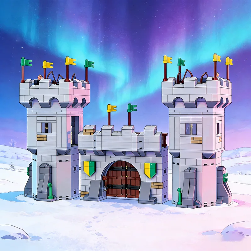 

707pcs MOC Castle Modular Streetscape Basic Set Model Building Blocks Construction Christmas Gifts Idea Education Kids Toy Brick