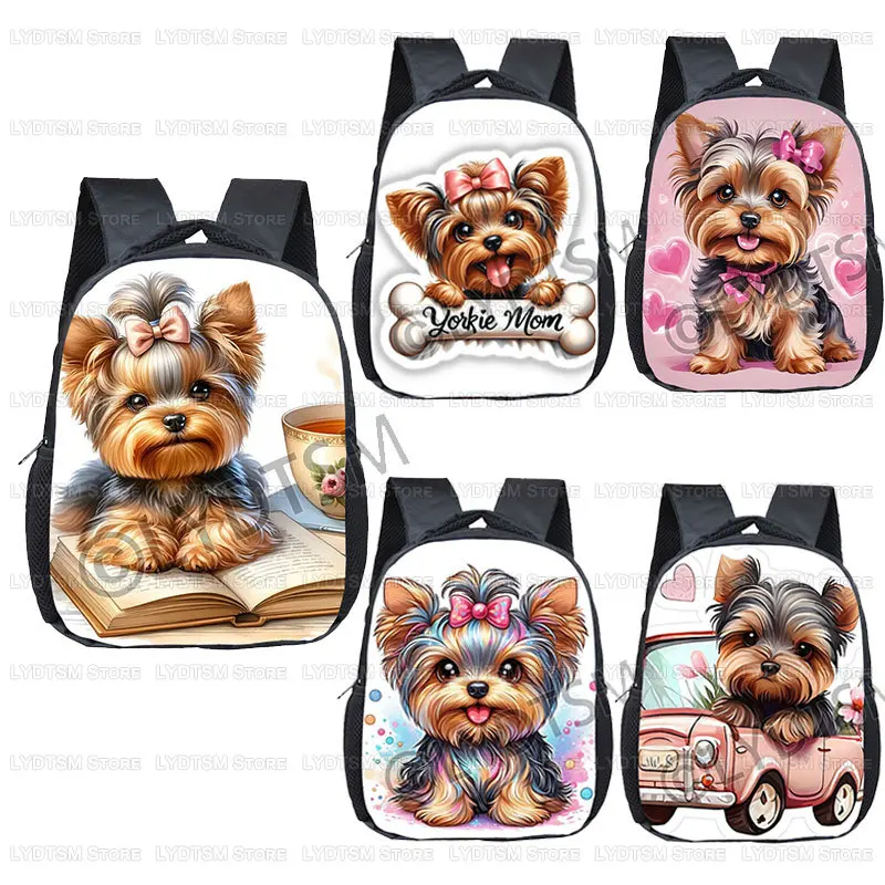 12-polegada-yorkshire-terrier-cao-conducao-carro-mochila-bonito-cao-de-estimacao-dos-desenhos-animados-criancas-bookbags-bebe-jardim-de-infancia-daypack-criancas-sacos