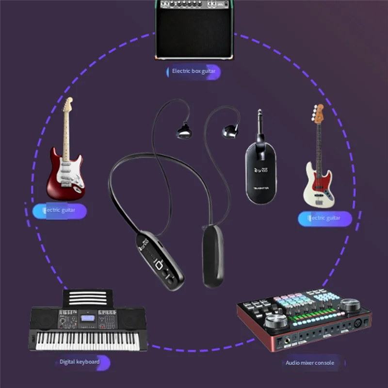 Well Made-Earphone Transmitter Receiver RW-22 5.8Ghz+2.4GHZ Dual-Band Wireless System For Live Performances Studio Recording Sem