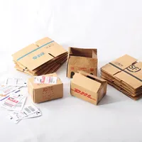 1set 1:12 mini cardboard box express cardboard box dollhouse simulation miniature decorative express box