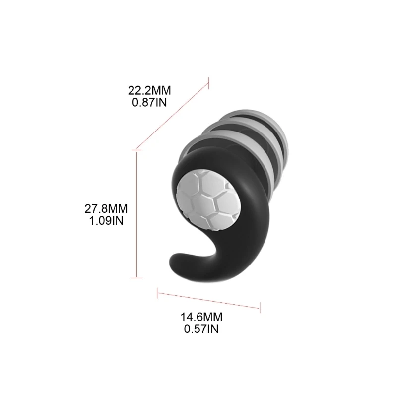 Wielokrotnego użytku silikonowe zatyczki do uszu zatyczki do uszu z redukcją szumów trwałe śpiące zatyczki do uszu