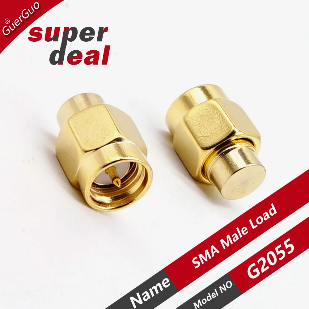 1PC 1W 6GHz 50 ohm SMA Male RF Coaxial Termination Dummy Load Nickel Plated Cap Connectors Accessories