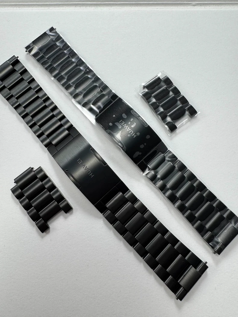 حزام هواوي الأصلي لساعة هواوي GT3 Pro، حزام ساعة لـ G5 / GT4 / GT3 / GT2 46 ملم / 3 Pro/4 Pro سوار ساعة من الفولاذ المقاوم للصدأ