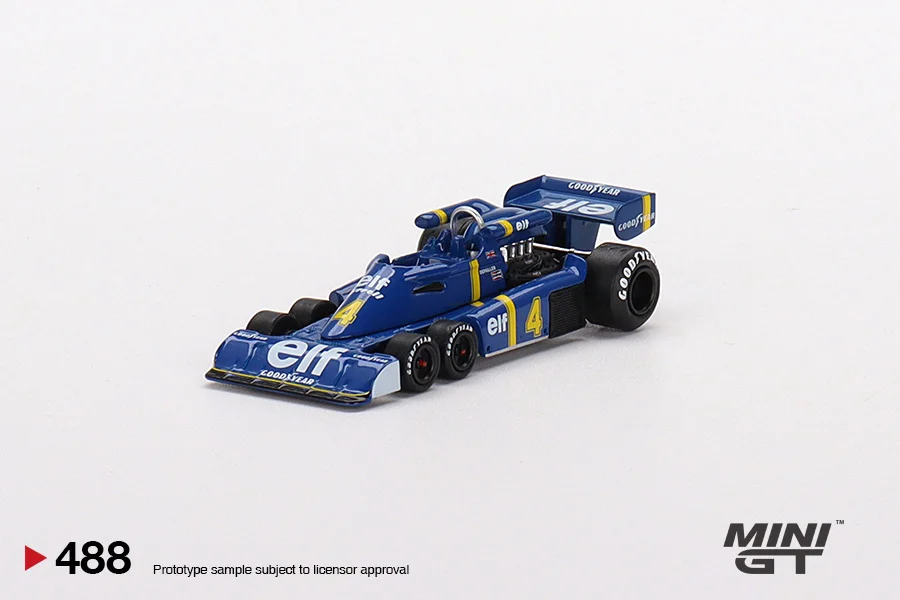 MINIGT 1/64 Alloy Car Model Toy Lotus Tyrrell No. 4 JPS P34 F1 488# 489# LHD