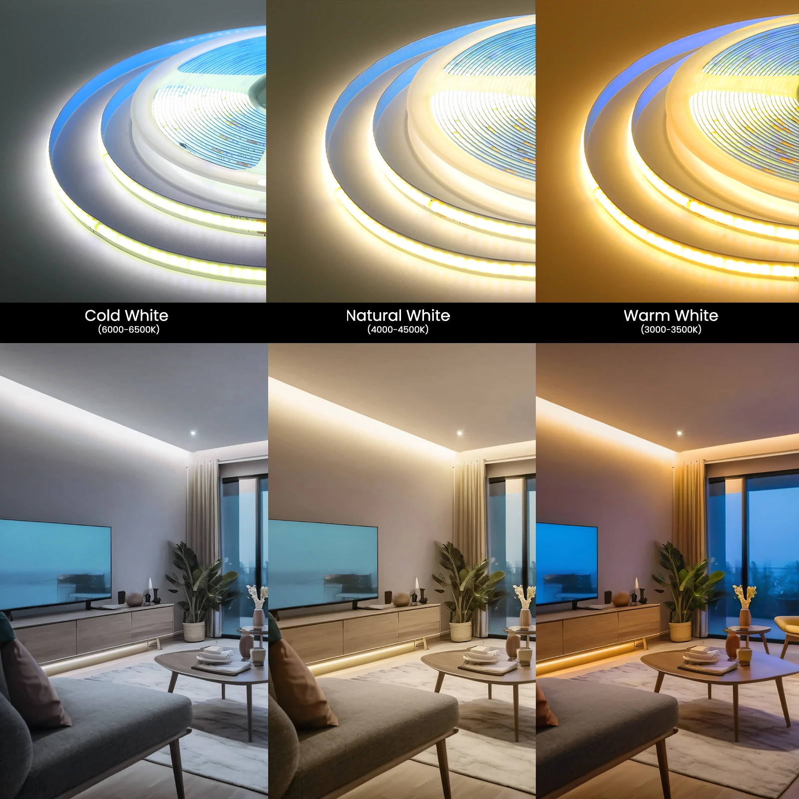 Imagem -03 - Fita Flexível Corda Led Light Fita Driver Home Decor Build-in 220v ac 240leds m Ip20 3000k 4000k 6000k 5m 10m 20m 50m Rolo