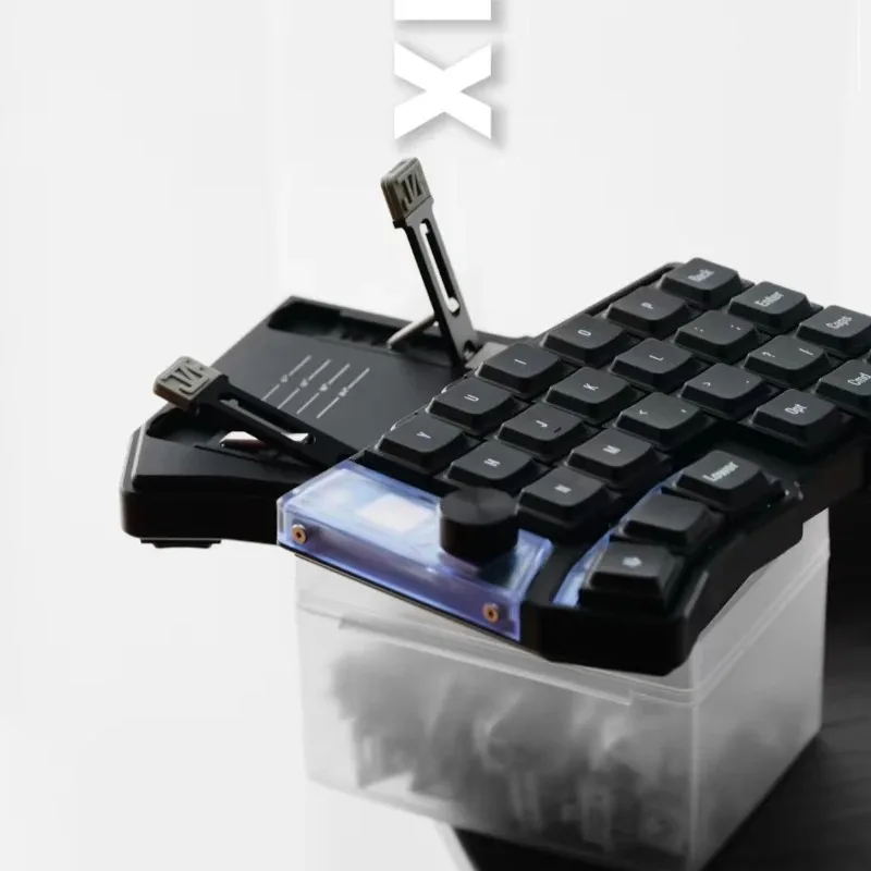 Hot Sales NEW Cornix Split Keyboard Custom CNC VIAL Changing Key Bluetooth 2.4G Wired  Kaih Choc V2 Axis Ergonomic Keyboard