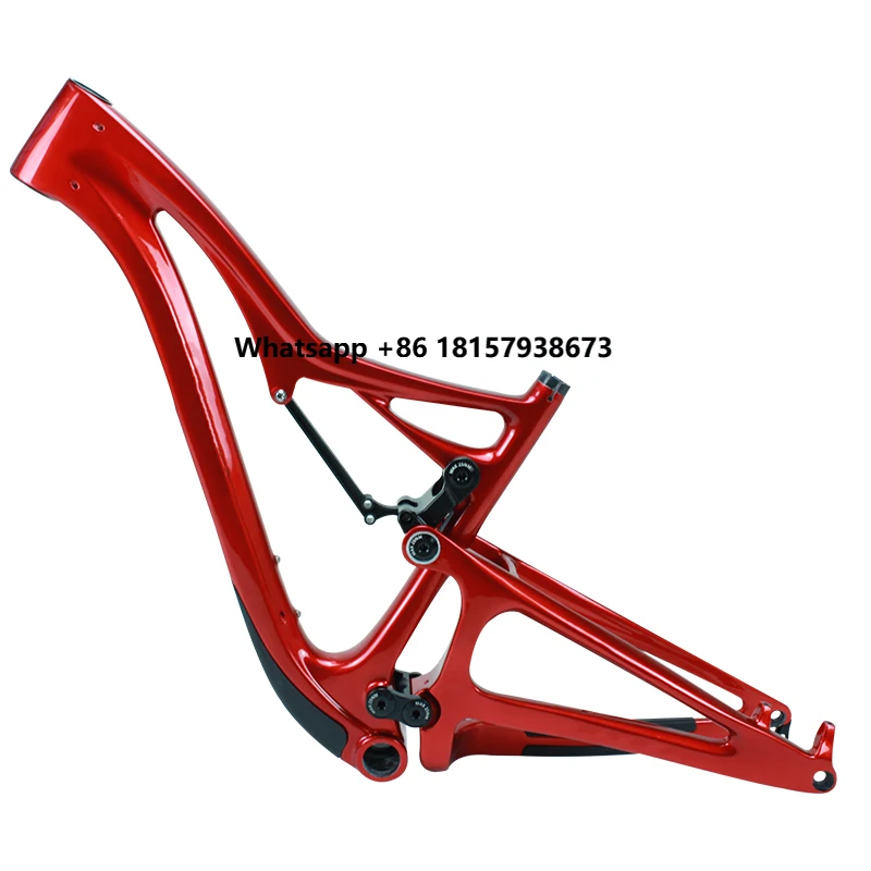 

High Quality Disc-brake Full Suspension Enduro Bike Frame Carbon Fiber Bicycle Frame Internal Cable Bike Parts Frame