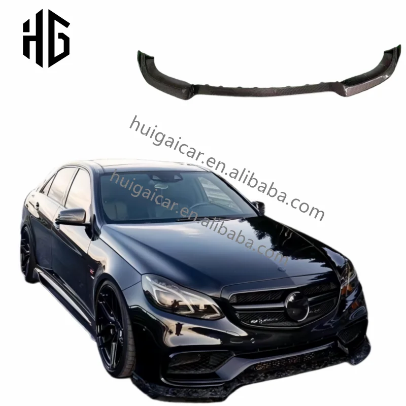 

Good Carbon Fiber B-style Front Bumper Splitter Lip Trim Body Kits for Mercedes E Class W212 2010-2013 Auto Tuning Parts