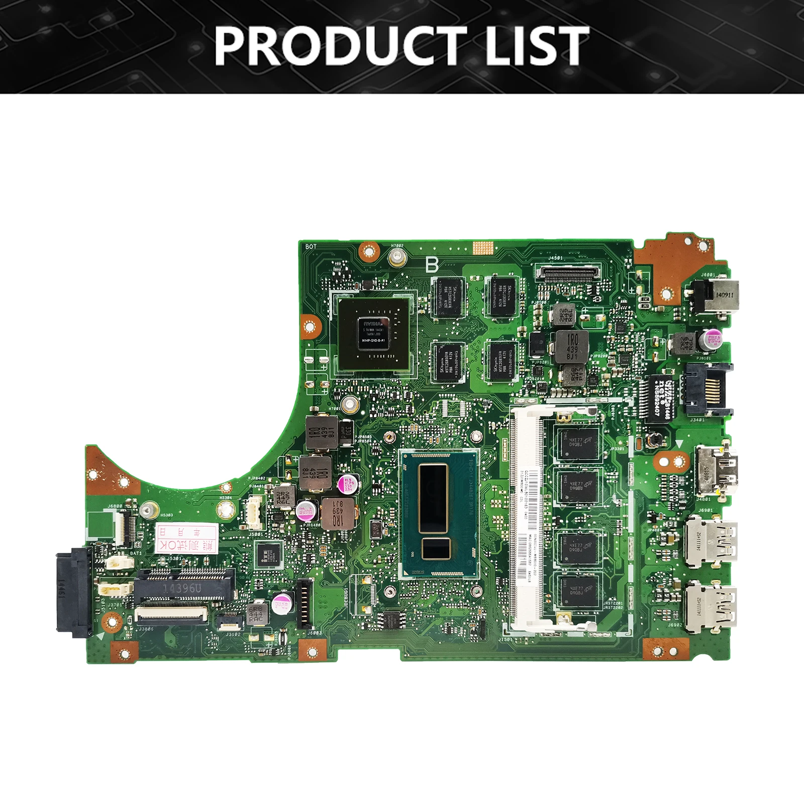 S451LN Notebook Mainboard For ASUS V451L S451L S451LB S451LA R451L K451L Laptop Motherboard With CPU i3 i5 4th Gen 4G RAM