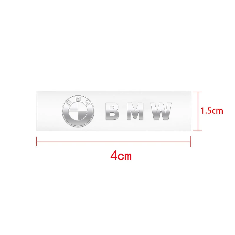 2/4pcs 3D Metal Car Interior Dekoration Stickers Badges Auto Styling For BMW M E90 E60 E87 E92 E91 X1 X3