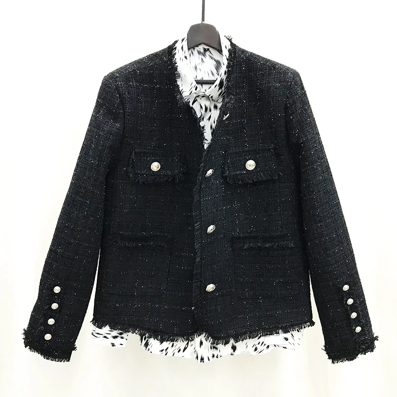 

Fashionable Urban Men's Jacket with Fringe Shoulder Pad Design Elegant Style Spring Autumn Winter Outerwear for Young Men